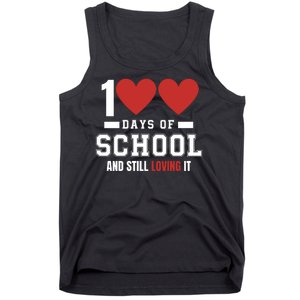 Cute 100 Days Of School And Still Loving It Hearts 100th Day 100 Days Of School Tank Top