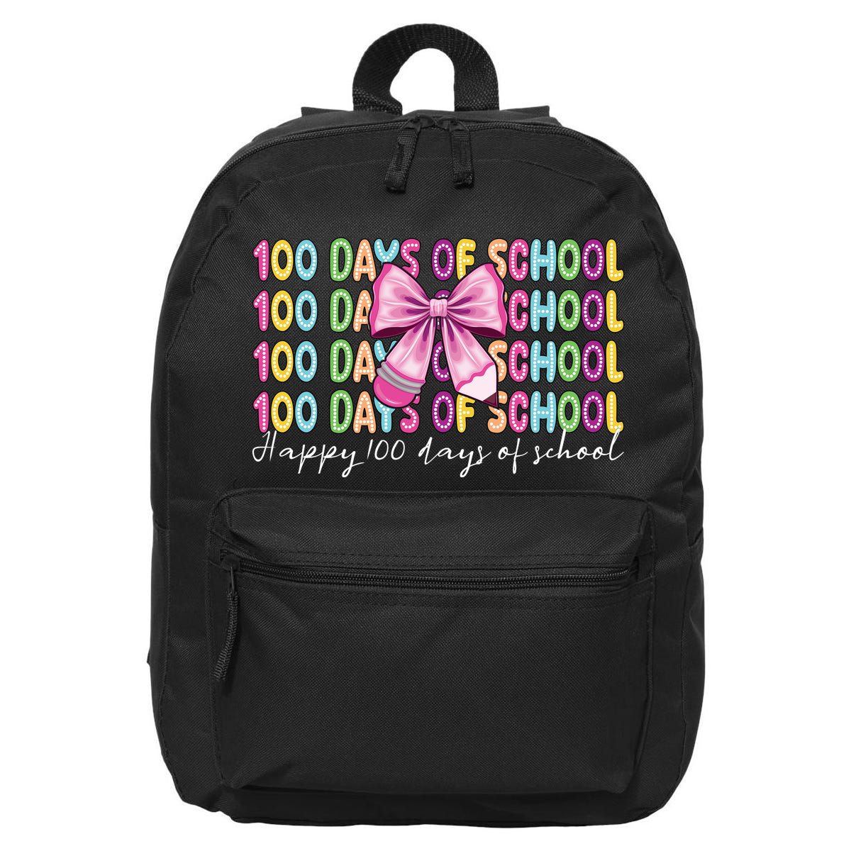 Cute 100 Days Of School Coquette Bow Pencil 16 in Basic Backpack