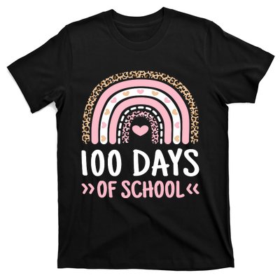 Cute 100 Days Of School Rainbow 100th Day Of School T-Shirt