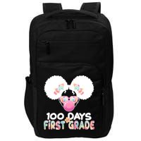 Cute 100 Days Of First Grade Tie Dye Afro Puff Girl Impact Tech Backpack