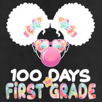 Cute 100 Days Of First Grade Tie Dye Afro Puff Girl Golf Towel