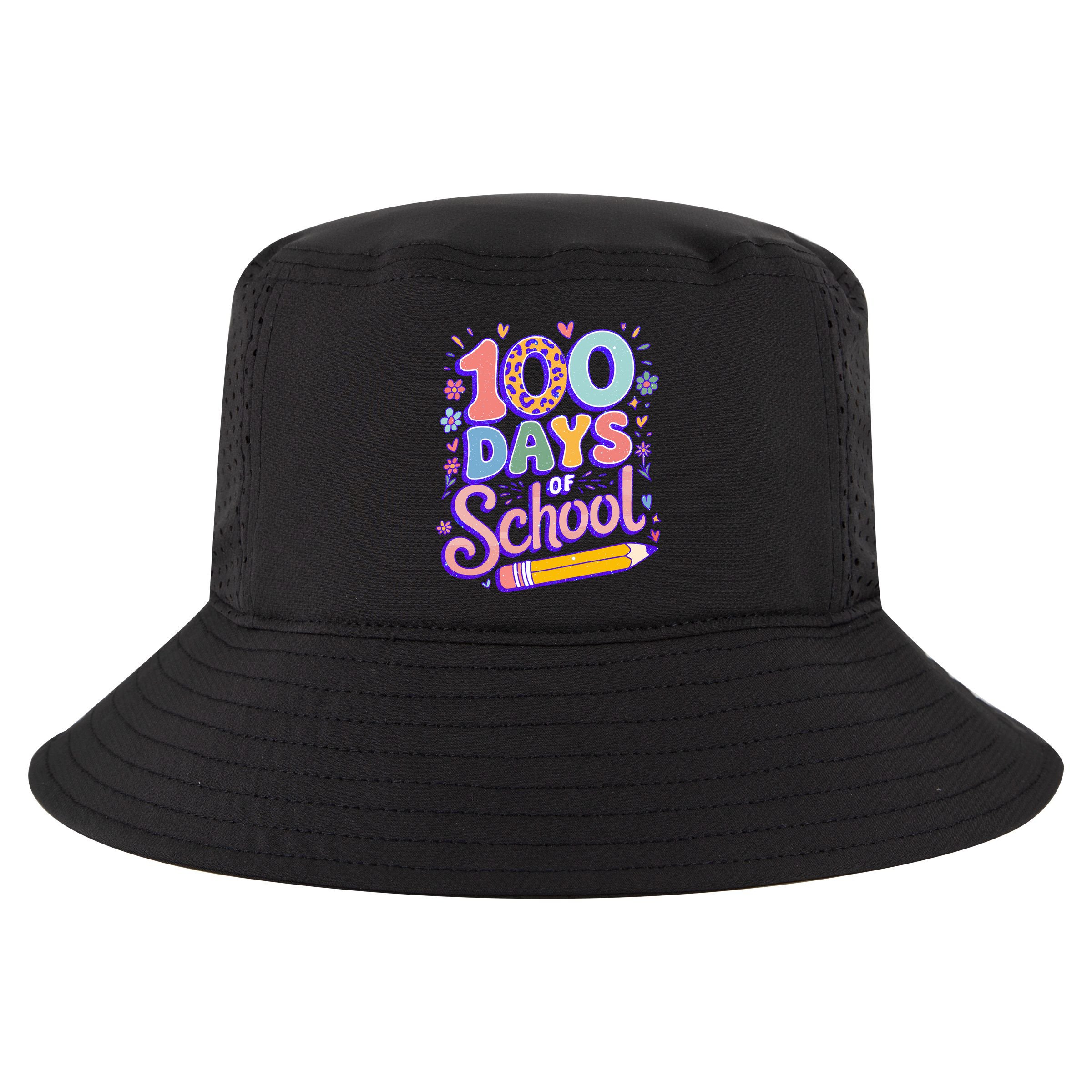 Cute 100 Days Of School Cool Comfort Performance Bucket Hat