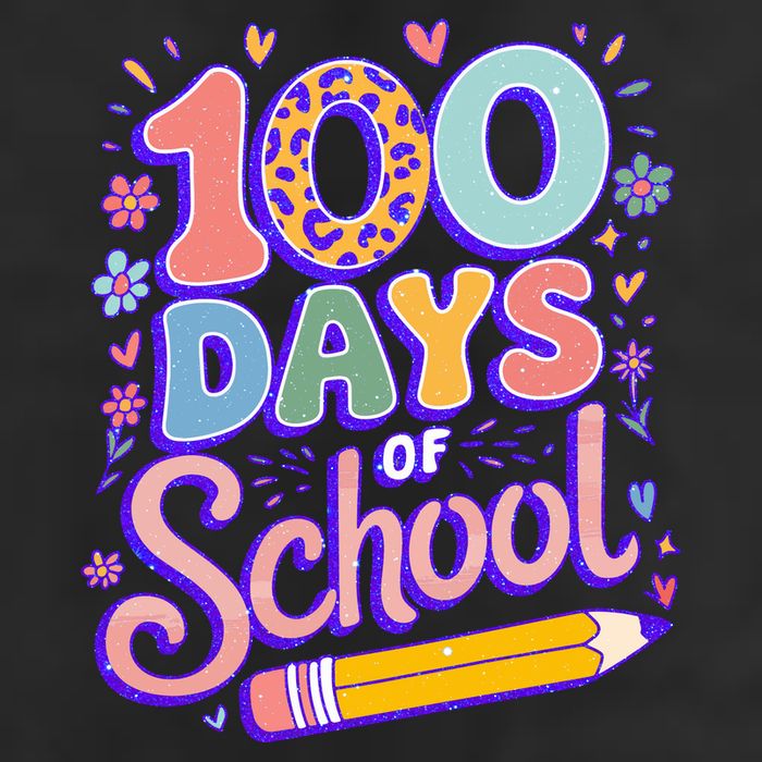 Cute 100 Days Of School Cool Comfort Performance Bucket Hat