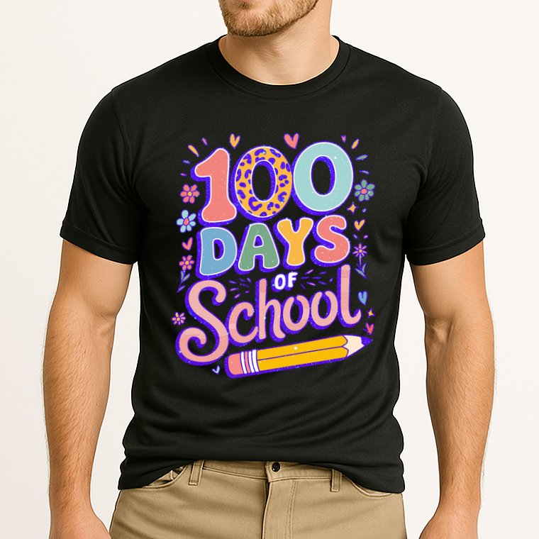 Cute 100 Days Of School Performance Shirt