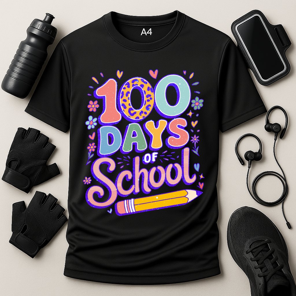 Cute 100 Days Of School Performance Shirt