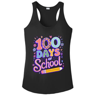 Cute 100 Days Of School Ladies PosiCharge Competitor Racerback Tank