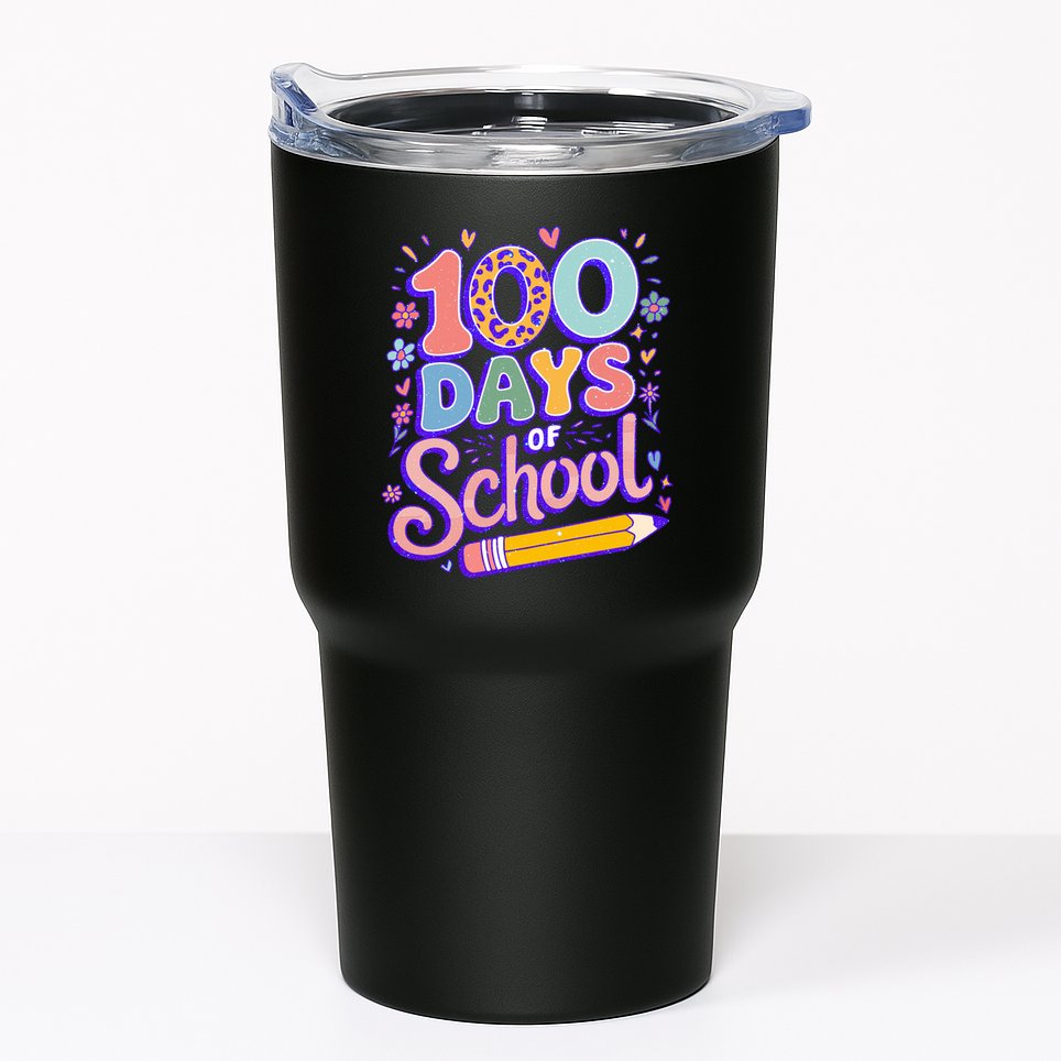 Cute 100 Days Of School Tumbler