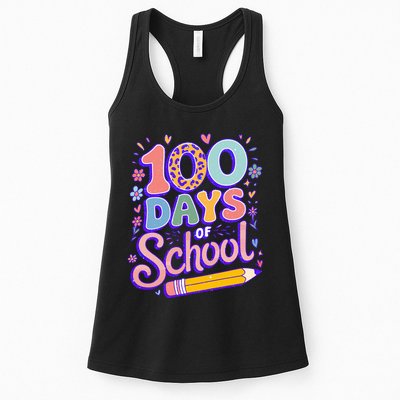 Cute 100 Days Of School Womens Tank Top