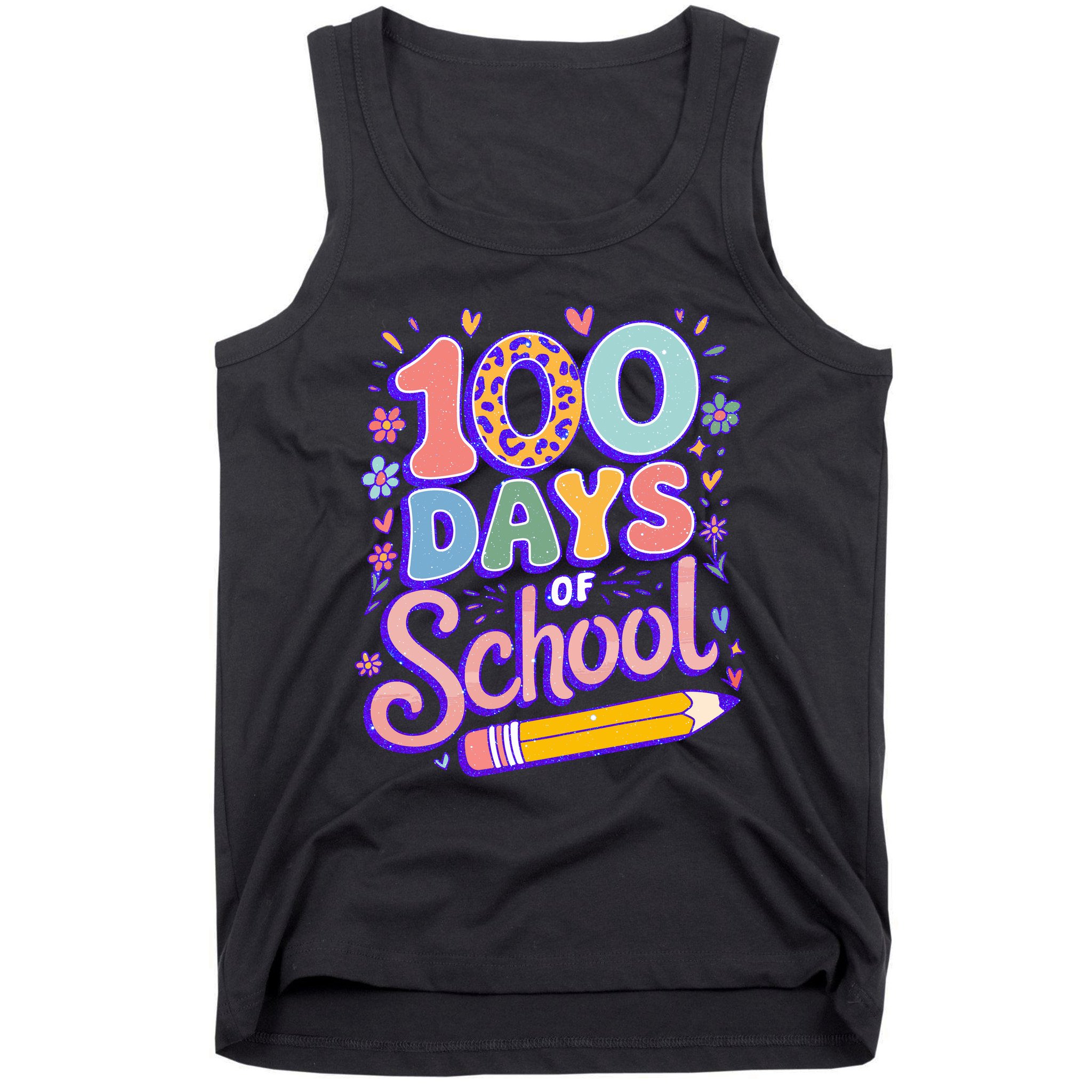 Cute 100 Days Of School Tank Top