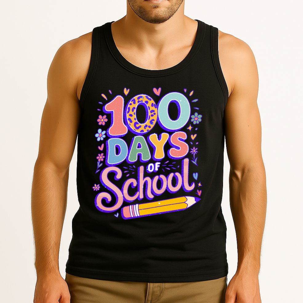 Cute 100 Days Of School Tank Top