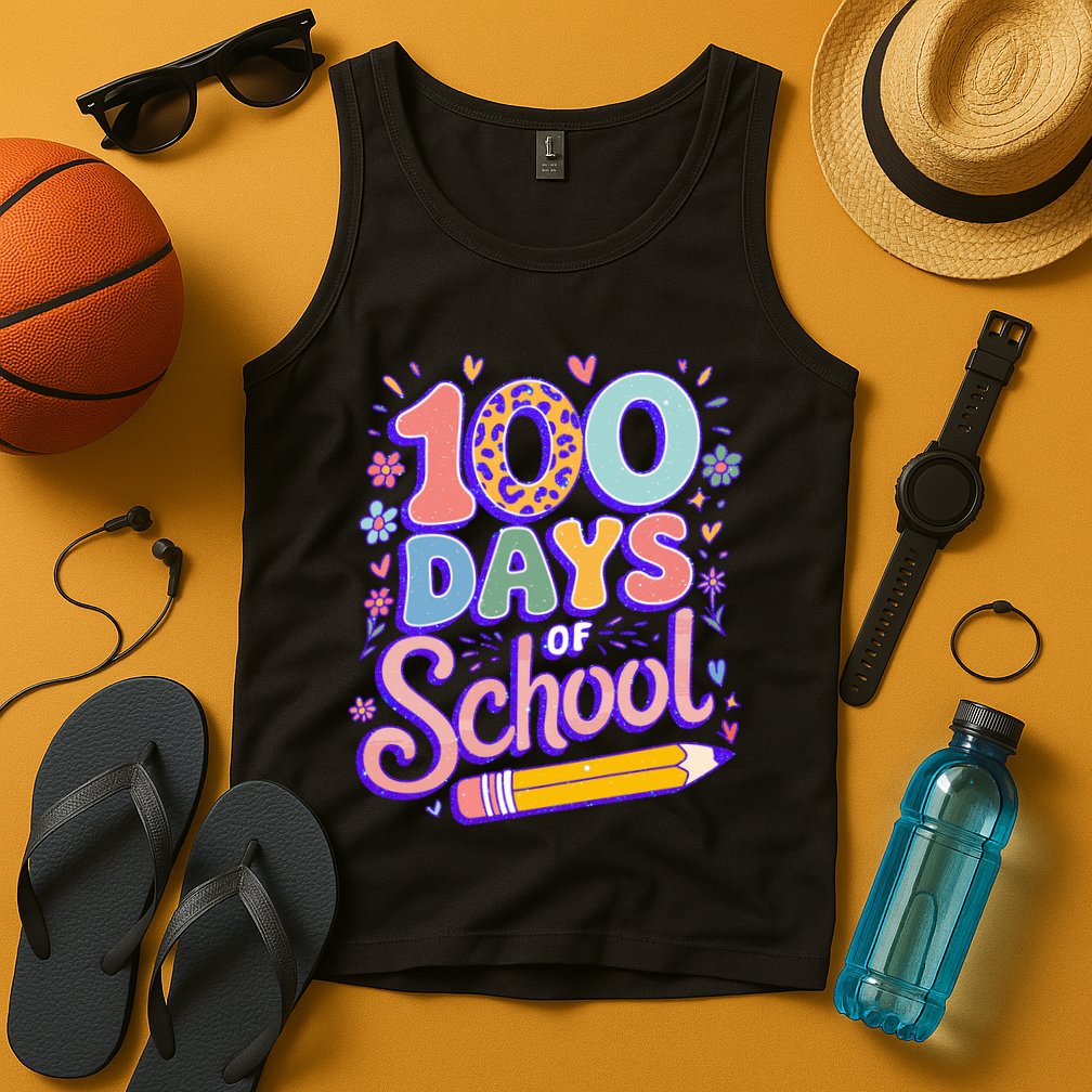 Cute 100 Days Of School Tank Top