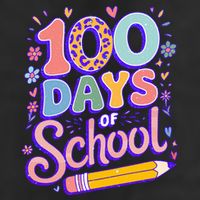 Cute 100 Days Of School Golf Towel