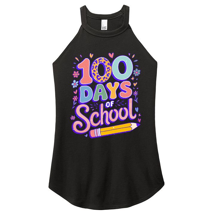 Cute 100 Days Of School Women's Perfect Tri Rocker Tank