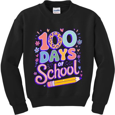 Cute 100 Days Of School Kids Sweatshirt