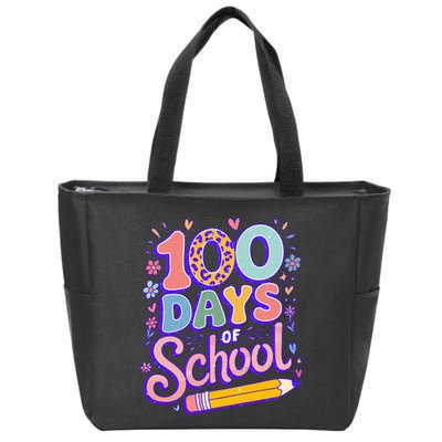 Cute 100 Days Of School Zip Tote Bag