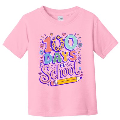 Cute 100 Days Of School Toddler T-Shirt