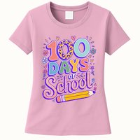Cute 100 Days Of School Womens T-Shirt