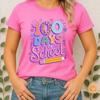 Cute 100 Days Of School Womens T-Shirt