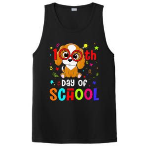 Cute 100th Day Of School Dog 100 Days Student Teacher PosiCharge Competitor Tank