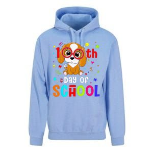 Cute 100th Day Of School Dog 100 Days Student Teacher Unisex Surf Hoodie