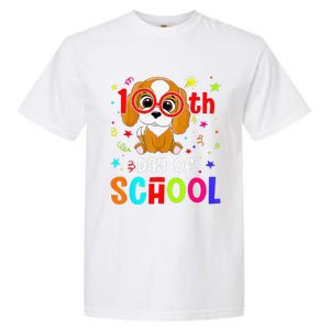 Cute 100th Day Of School Dog 100 Days Student Teacher Garment-Dyed Heavyweight T-Shirt