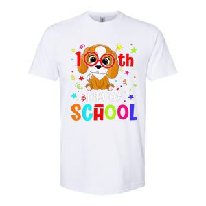 Cute 100th Day Of School Dog 100 Days Student Teacher Softstyle CVC T-Shirt