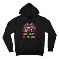 Cute 100 Days Of School Rainbow 100th Day Of School Hoodie