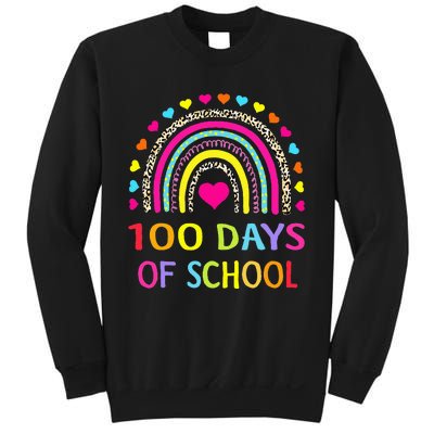 Cute 100 Days Of School Rainbow 100th Day Of School Sweatshirt