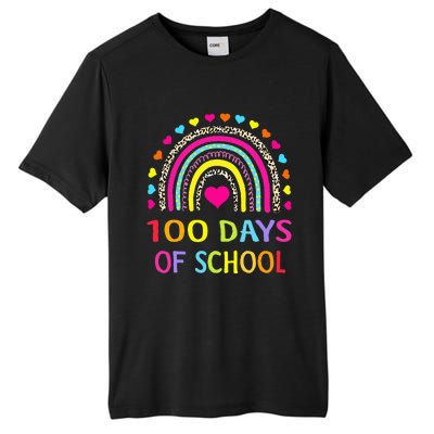 Cute 100 Days Of School Rainbow 100th Day Of School Tall Fusion ChromaSoft Performance T-Shirt