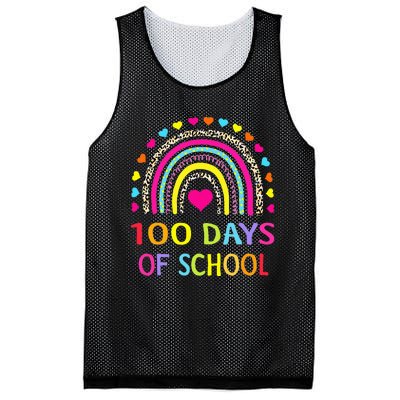 Cute 100 Days Of School Rainbow 100th Day Of School Mesh Reversible Basketball Jersey Tank