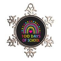 Cute 100 Days Of School Rainbow 100th Day Of School Metallic Star Ornament