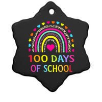 Cute 100 Days Of School Rainbow 100th Day Of School Ceramic Star Ornament