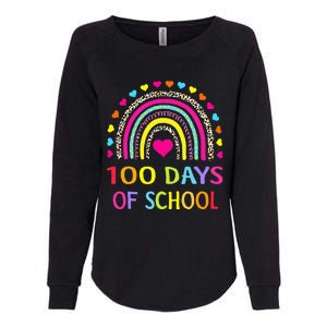 Cute 100 Days Of School Rainbow 100th Day Of School Womens California Wash Sweatshirt