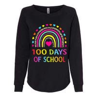 Cute 100 Days Of School Rainbow 100th Day Of School Womens California Wash Sweatshirt