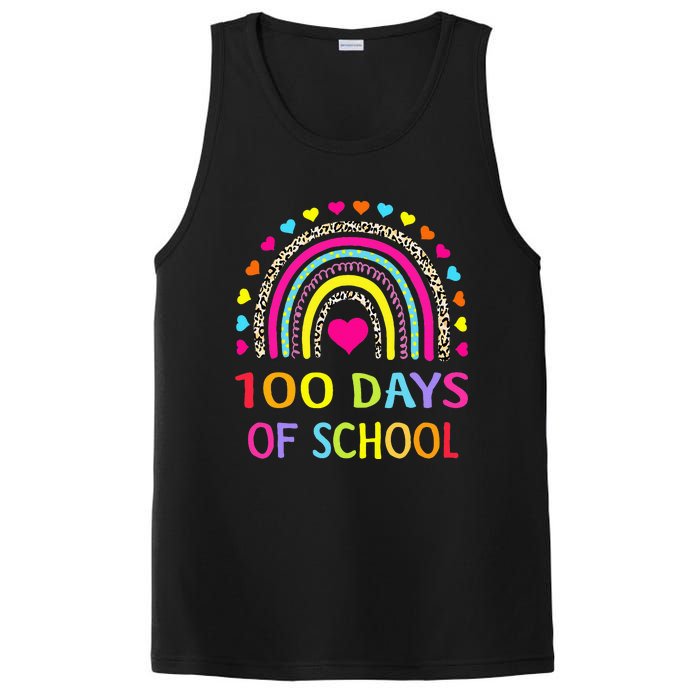 Cute 100 Days Of School Rainbow 100th Day Of School PosiCharge Competitor Tank