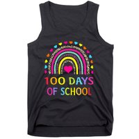 Cute 100 Days Of School Rainbow 100th Day Of School Tank Top