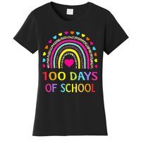 Cute 100 Days Of School Rainbow 100th Day Of School Women's T-Shirt