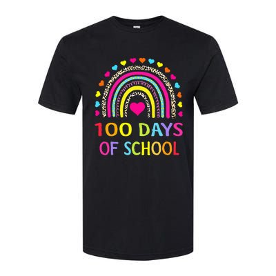 Cute 100 Days Of School Rainbow 100th Day Of School Softstyle CVC T-Shirt