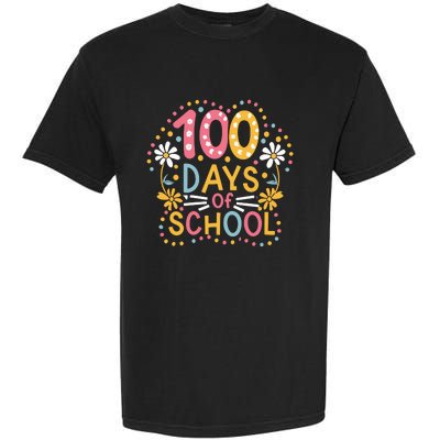 Cute 100th Day Student Boy Girl 100 Days Of School Garment-Dyed Heavyweight T-Shirt