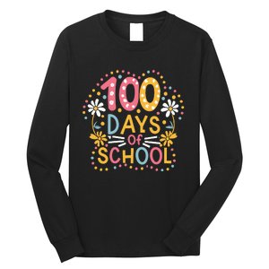 Cute 100th Day Student Boy Girl 100 Days Of School Long Sleeve Shirt