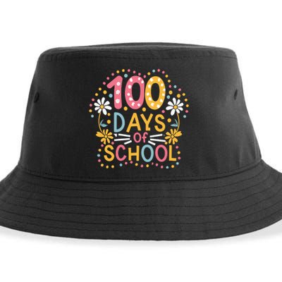 Cute 100th Day Student Boy Girl 100 Days Of School Sustainable Bucket Hat