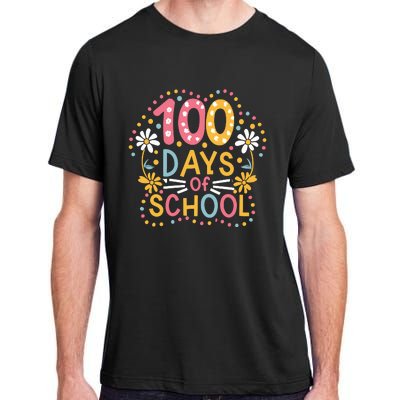 Cute 100th Day Student Boy Girl 100 Days Of School Adult ChromaSoft Performance T-Shirt