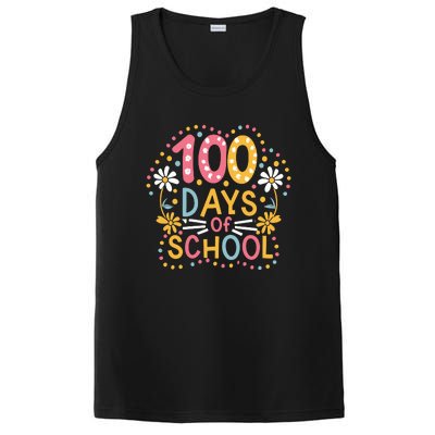 Cute 100th Day Student Boy Girl 100 Days Of School PosiCharge Competitor Tank