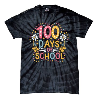 Cute 100th Day Student Boy Girl 100 Days Of School Tie-Dye T-Shirt