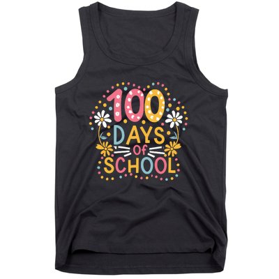 Cute 100th Day Student Boy Girl 100 Days Of School Tank Top