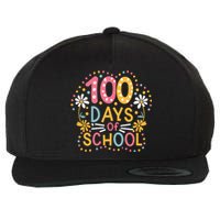 Cute 100th Day Student Boy Girl 100 Days Of School Wool Snapback Cap