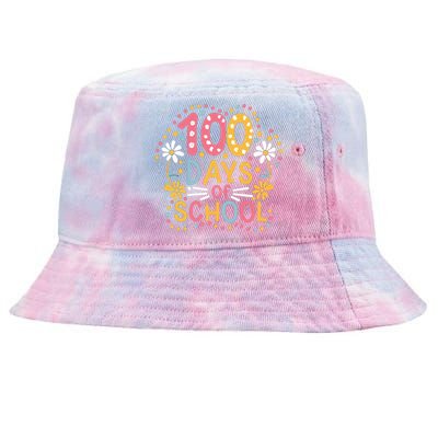 Cute 100th Day Student Boy Girl 100 Days Of School Tie-Dyed Bucket Hat