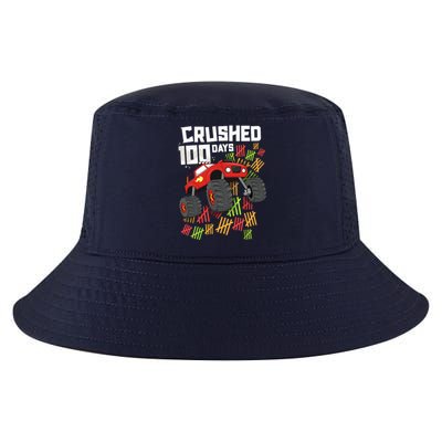 Crushed 100 Days Of School Boy Monster Truck 100th Cool Comfort Performance Bucket Hat