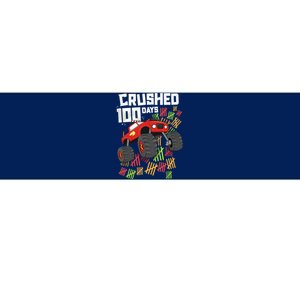 Crushed 100 Days Of School Boy Monster Truck 100th Bumper Sticker