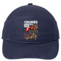 Crushed 100 Days Of School Boy Monster Truck 100th 7-Panel Snapback Hat